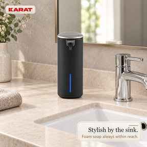 Automatic Foam Soap Dispenser | Liora | Touchless Sensor Dispenser with USB-C Rechargeable Battery & Stainless Steel | 250 ml
