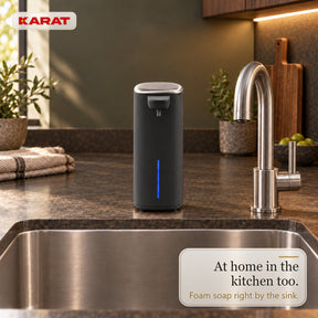 Automatic Foam Soap Dispenser | Liora | Touchless Sensor Dispenser with USB-C Rechargeable Battery & Stainless Steel | 250 ml