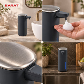 Automatic Foam Soap Dispenser | Liora | Touchless Sensor Dispenser with USB-C Rechargeable Battery & Stainless Steel | 250 ml