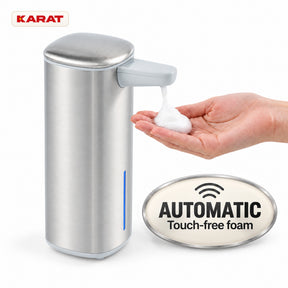Automatic Foam Soap Dispenser | Liora | Touchless Sensor Dispenser with USB-C Rechargeable Battery & Stainless Steel | 250 ml