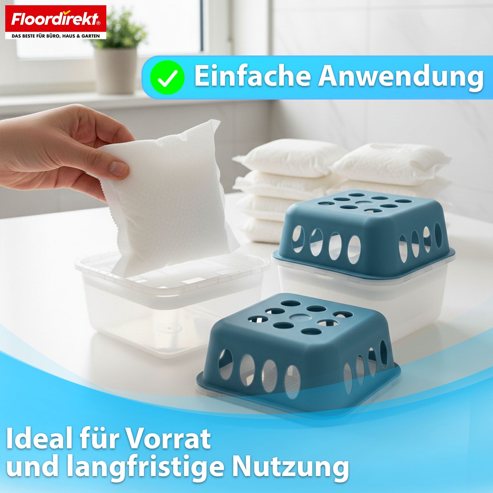 Dehumidifier refill pack, set of 12 | Habo | Refill bags for room dehumidifiers for basements, bathrooms and living spaces