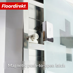 Medicine Cabinet | Allen | Lockable Stainless Steel or White Powder-Coated Metal Cabinet | Medical Cabinet with Glass Door