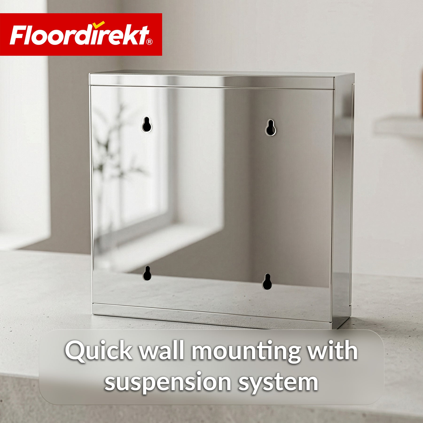 Medicine Cabinet | Allen | Lockable Stainless Steel or White Powder-Coated Metal Cabinet | Medical Cabinet with Glass Door