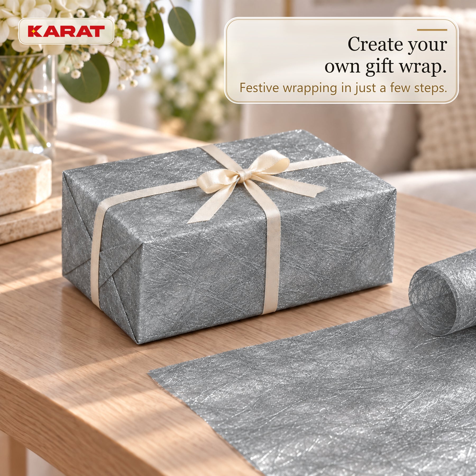 Monarch Table Runner | Metallic Shimmer Decorative Nonwoven Fabric | 30 cm x 25 m Roll | 13 Colours