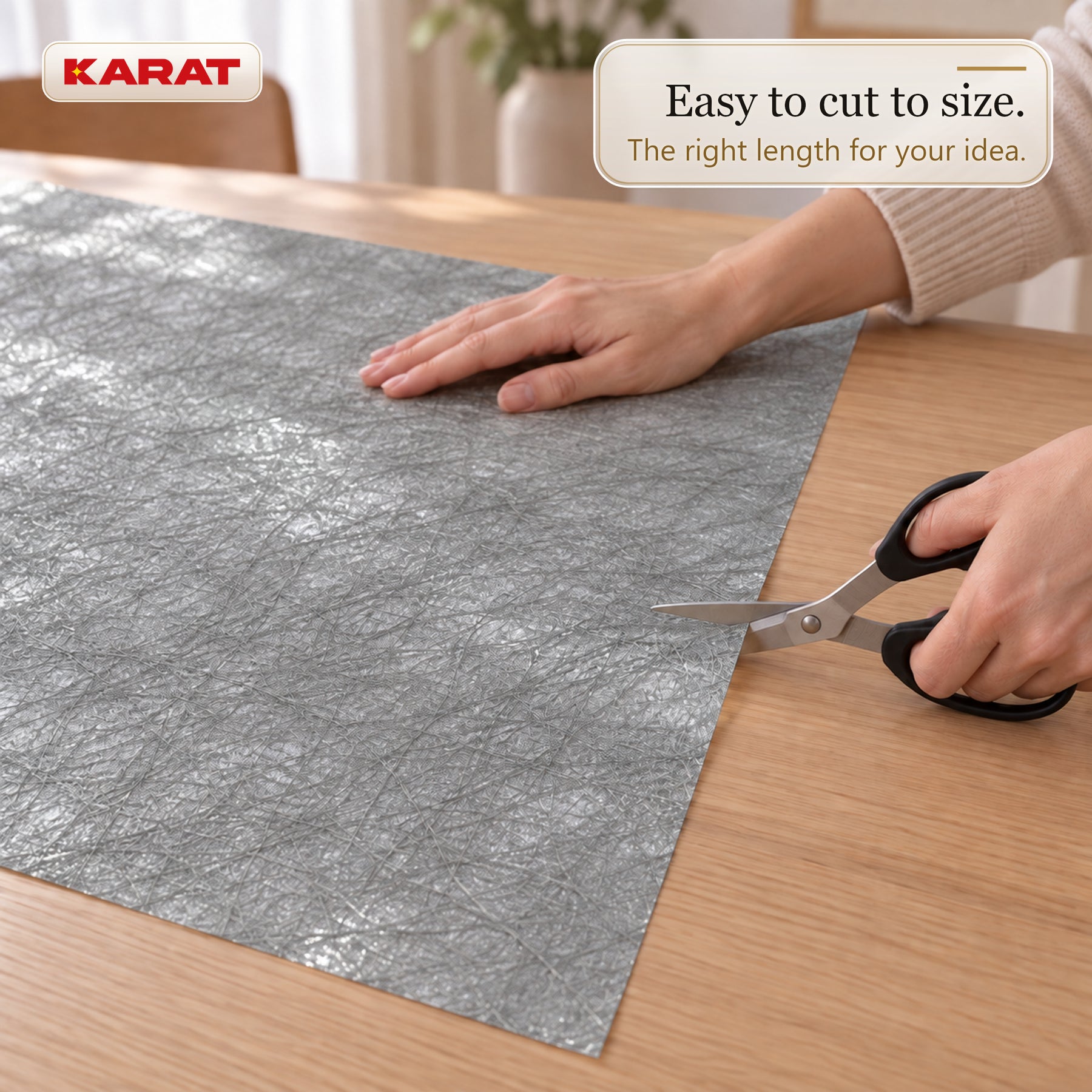 Monarch Table Runner | Metallic Shimmer Decorative Nonwoven Fabric | 30 cm x 25 m Roll | 13 Colours