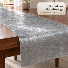 Monarch Table Runner | Metallic Shimmer Decorative Nonwoven Fabric | 30 cm x 25 m Roll | 13 Colours