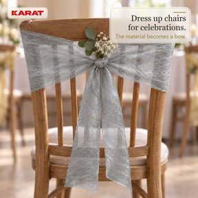 Monarch Table Runner | Metallic Shimmer Decorative Nonwoven Fabric | 30 cm x 25 m Roll | 13 Colours