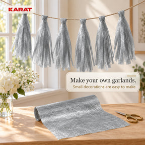 Monarch Table Runner | Metallic Shimmer Decorative Nonwoven Fabric | 30 cm x 25 m Roll | 13 Colours