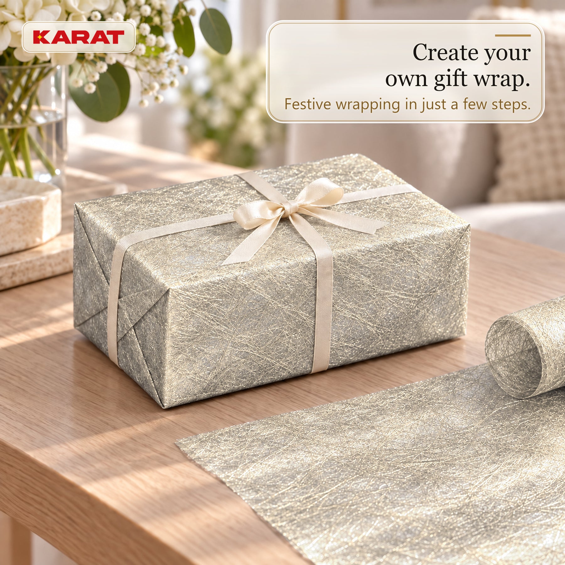 Monarch Table Runner | Metallic Shimmer Decorative Nonwoven Fabric | 30 cm x 25 m Roll | 13 Colours