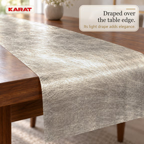 Monarch Table Runner | Metallic Shimmer Decorative Nonwoven Fabric | 30 cm x 25 m Roll | 13 Colours