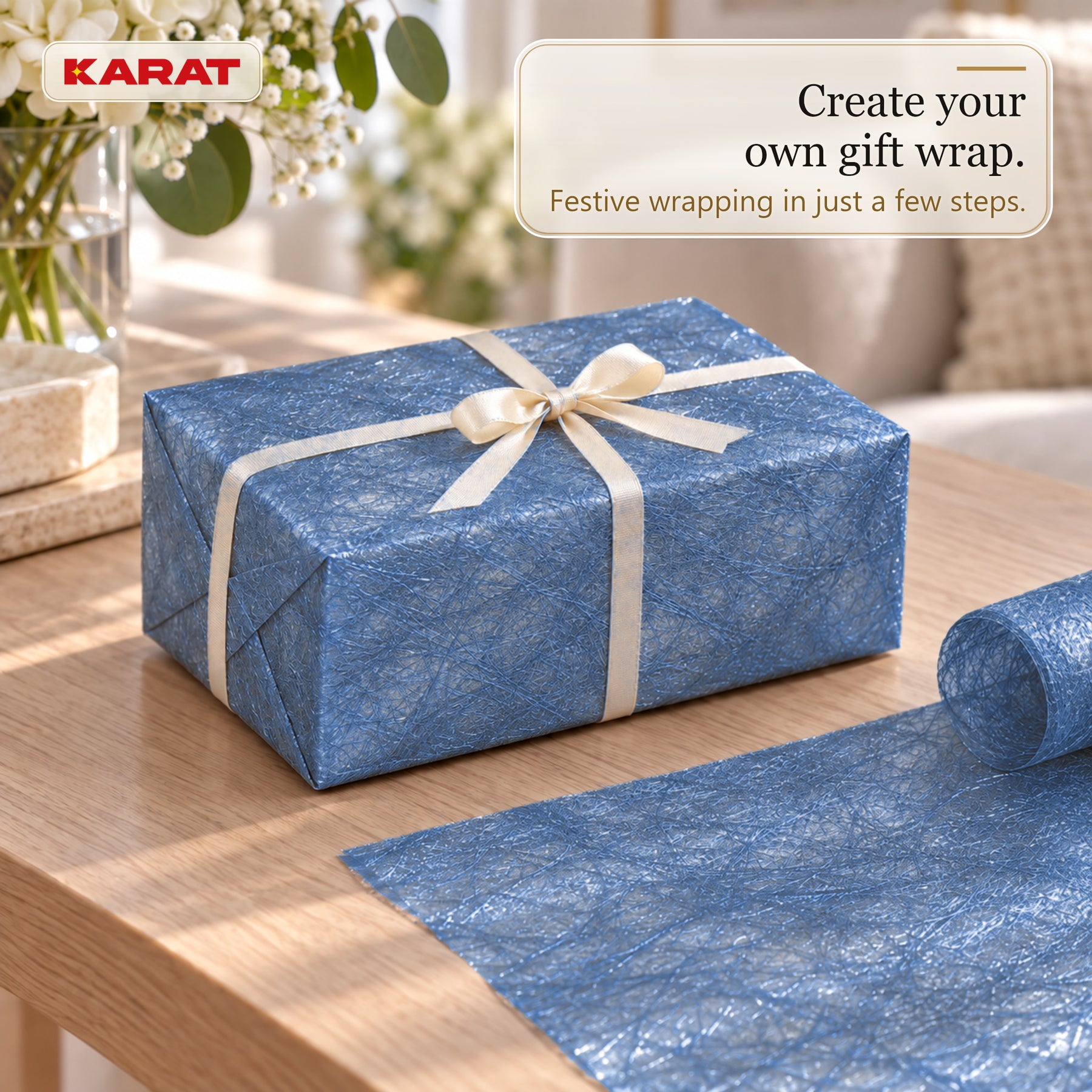 Monarch Table Runner | Metallic Shimmer Decorative Nonwoven Fabric | 30 cm x 25 m Roll | 13 Colours