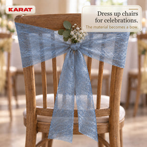 Monarch Table Runner | Metallic Shimmer Decorative Nonwoven Fabric | 30 cm x 25 m Roll | 13 Colours