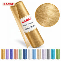 Monarch Table Runner | Metallic Shimmer Decorative Nonwoven Fabric | 30 cm x 25 m Roll | 13 Colours