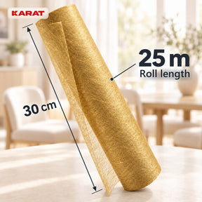Monarch Table Runner | Metallic Shimmer Decorative Nonwoven Fabric | 30 cm x 25 m Roll | 13 Colours