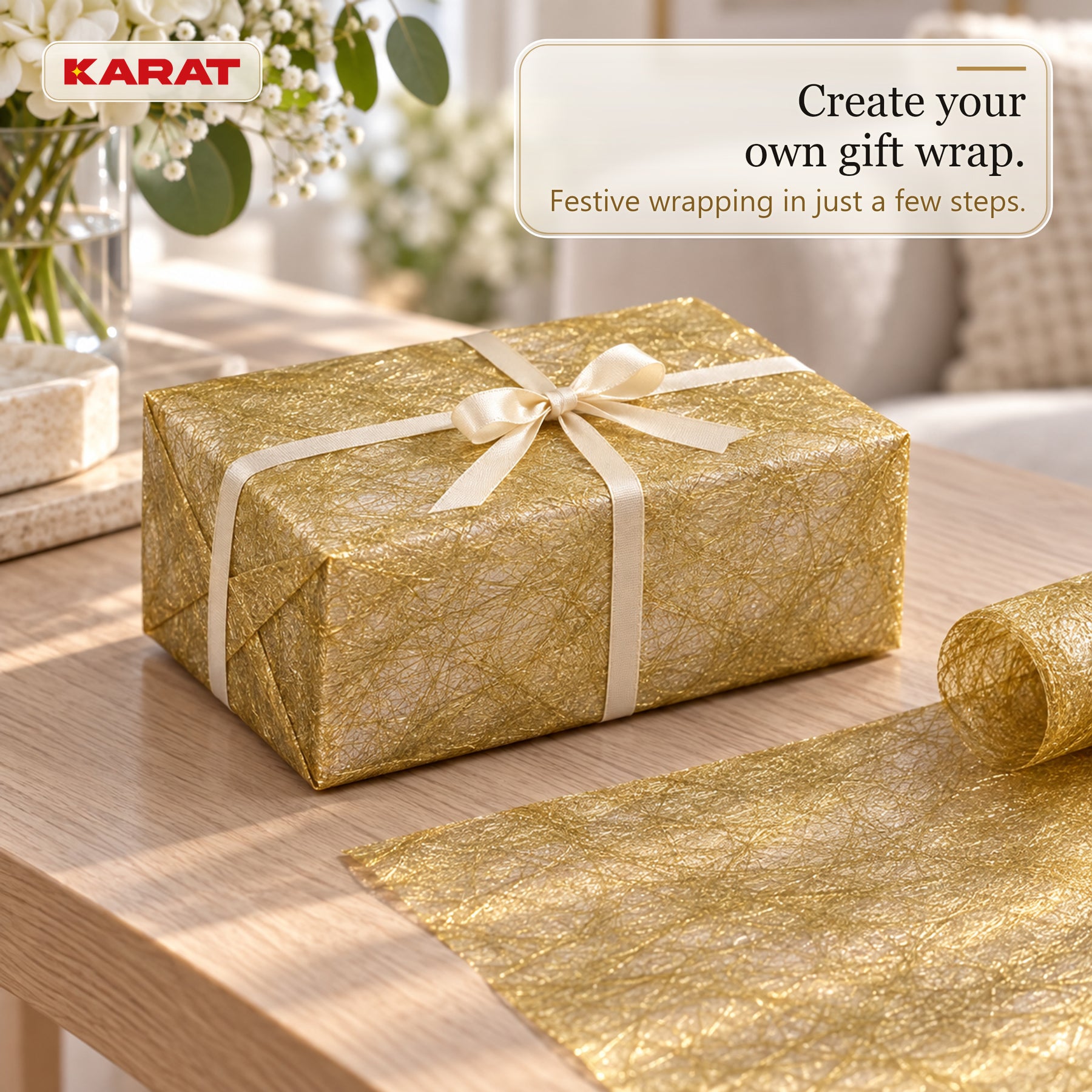 Monarch Table Runner | Metallic Shimmer Decorative Nonwoven Fabric | 30 cm x 25 m Roll | 13 Colours