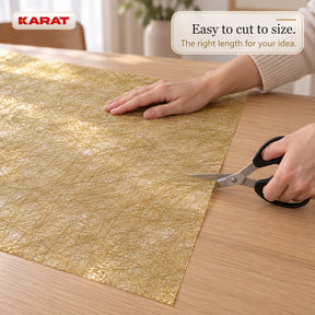 Monarch Table Runner | Metallic Shimmer Decorative Nonwoven Fabric | 30 cm x 25 m Roll | 13 Colours