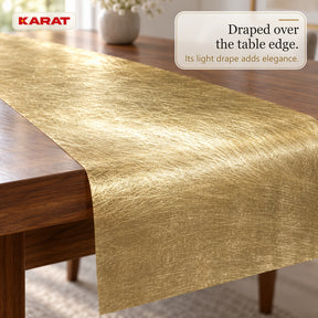 Monarch Table Runner | Metallic Shimmer Decorative Nonwoven Fabric | 30 cm x 25 m Roll | 13 Colours