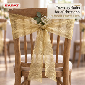 Monarch Table Runner | Metallic Shimmer Decorative Nonwoven Fabric | 30 cm x 25 m Roll | 13 Colours