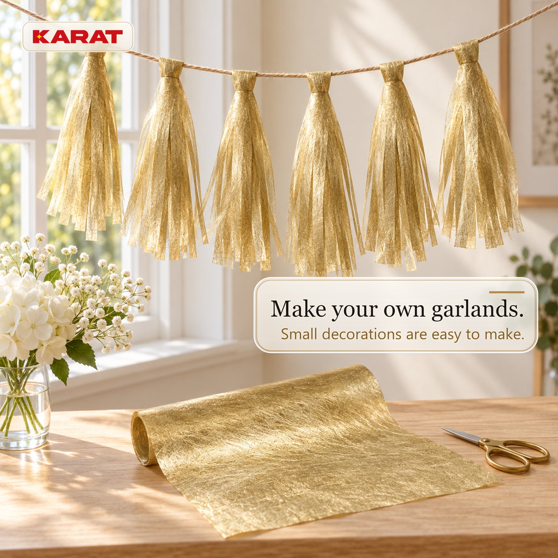 Monarch Table Runner | Metallic Shimmer Decorative Nonwoven Fabric | 30 cm x 25 m Roll | 13 Colours