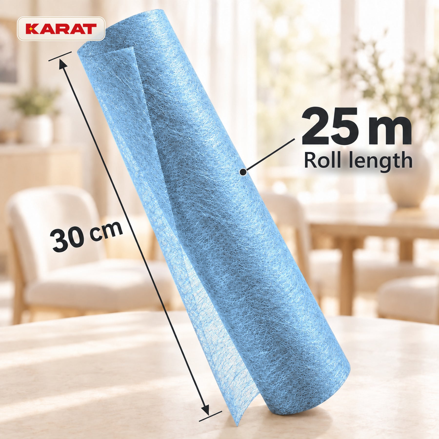 Monarch Table Runner | Metallic Shimmer Decorative Nonwoven Fabric | 30 cm x 25 m Roll | 13 Colours