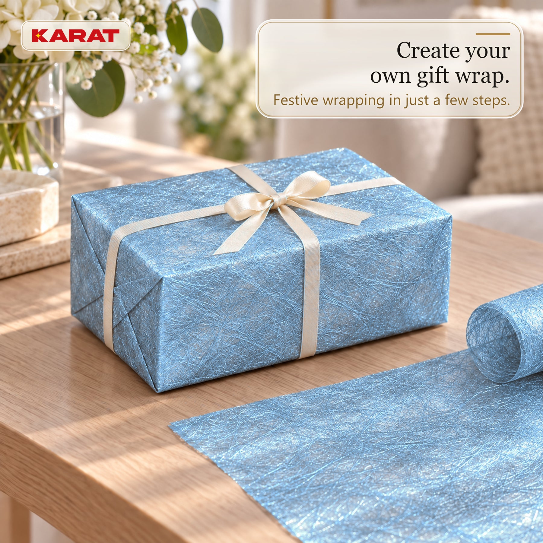 Monarch Table Runner | Metallic Shimmer Decorative Nonwoven Fabric | 30 cm x 25 m Roll | 13 Colours