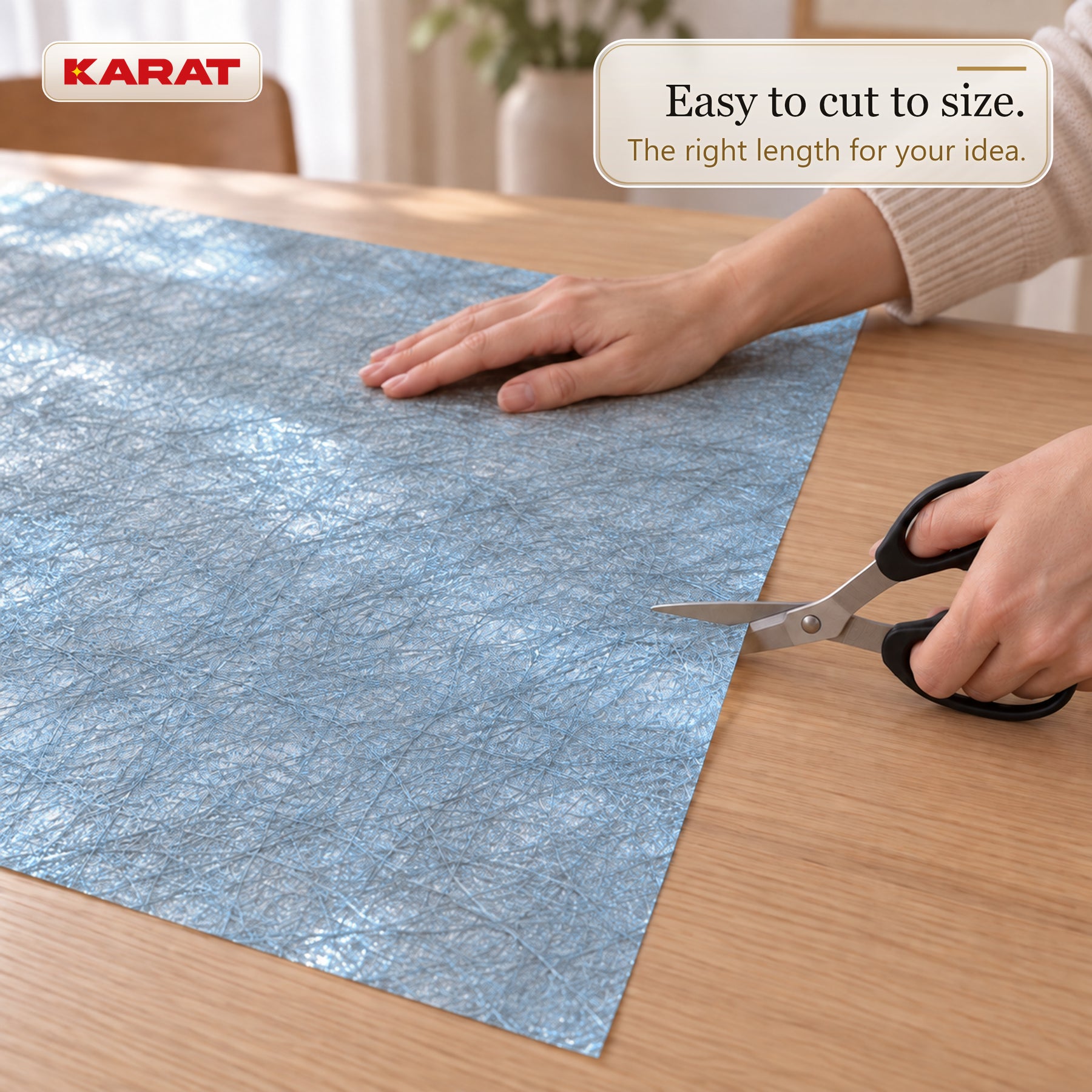 Monarch Table Runner | Metallic Shimmer Decorative Nonwoven Fabric | 30 cm x 25 m Roll | 13 Colours