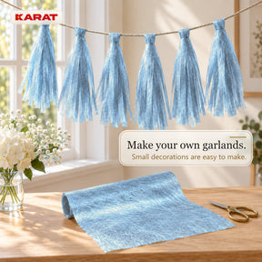 Monarch Table Runner | Metallic Shimmer Decorative Nonwoven Fabric | 30 cm x 25 m Roll | 13 Colours