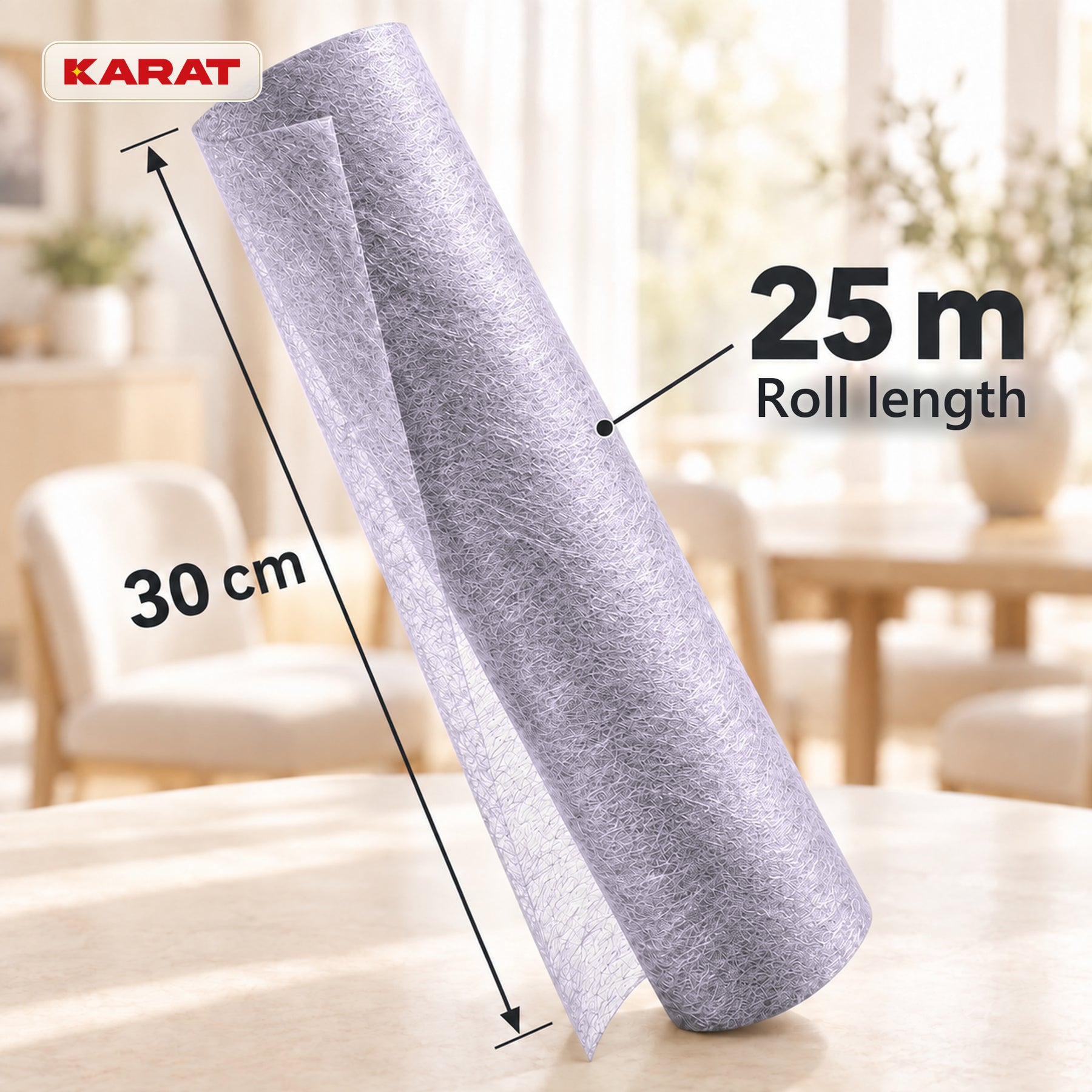 Monarch Table Runner | Metallic Shimmer Decorative Nonwoven Fabric | 30 cm x 25 m Roll | 13 Colours