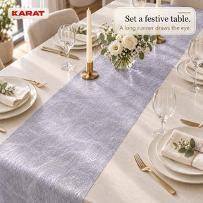 Monarch Table Runner | Metallic Shimmer Decorative Nonwoven Fabric | 30 cm x 25 m Roll | 13 Colours