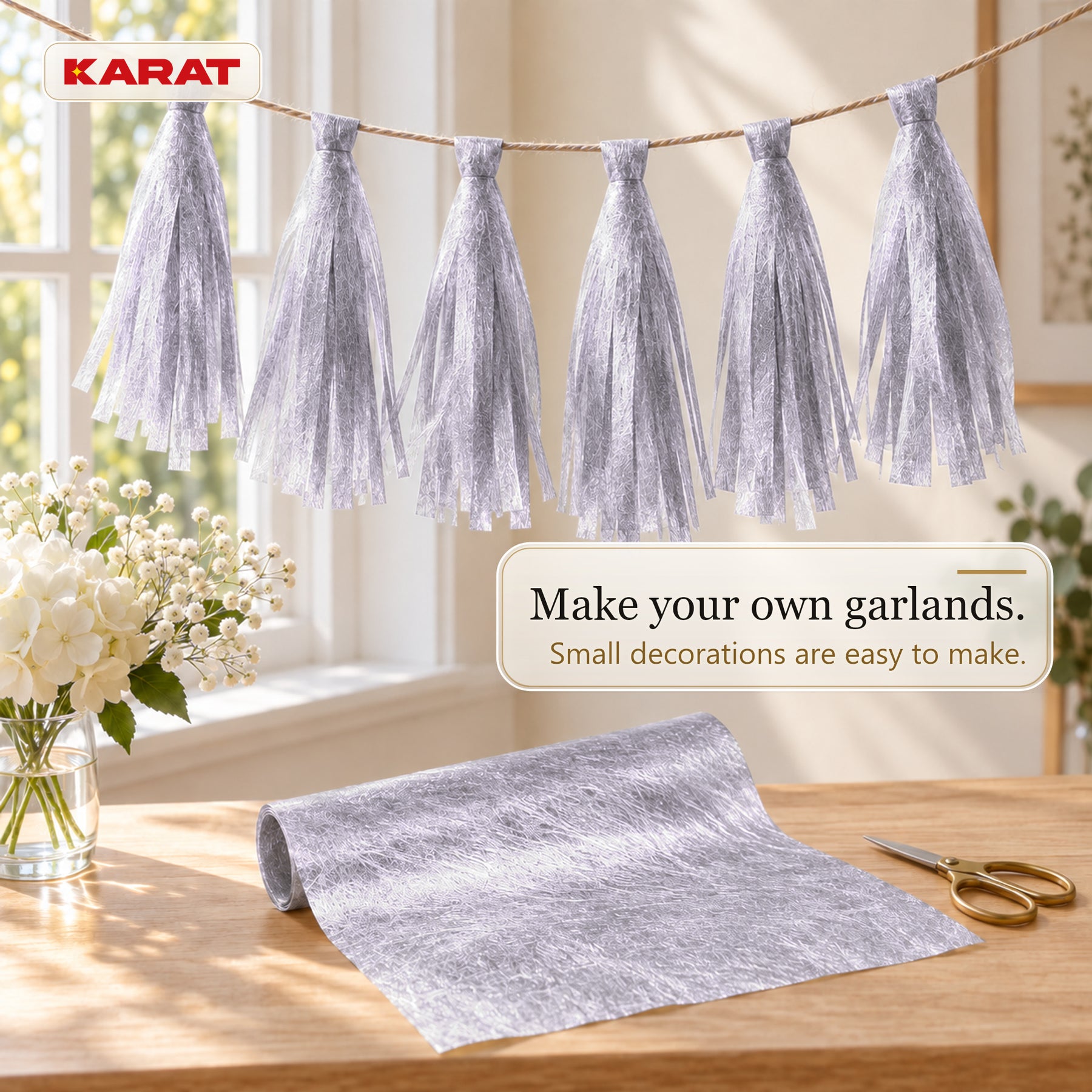 Monarch Table Runner | Metallic Shimmer Decorative Nonwoven Fabric | 30 cm x 25 m Roll | 13 Colours