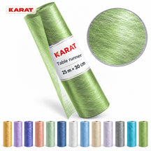 Monarch Table Runner | Metallic Shimmer Decorative Nonwoven Fabric | 30 cm x 25 m Roll | 13 Colours