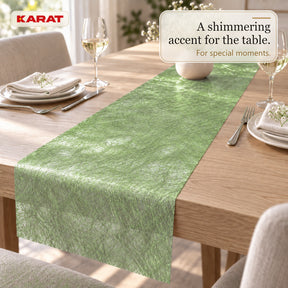 Monarch Table Runner | Metallic Shimmer Decorative Nonwoven Fabric | 30 cm x 25 m Roll | 13 Colours