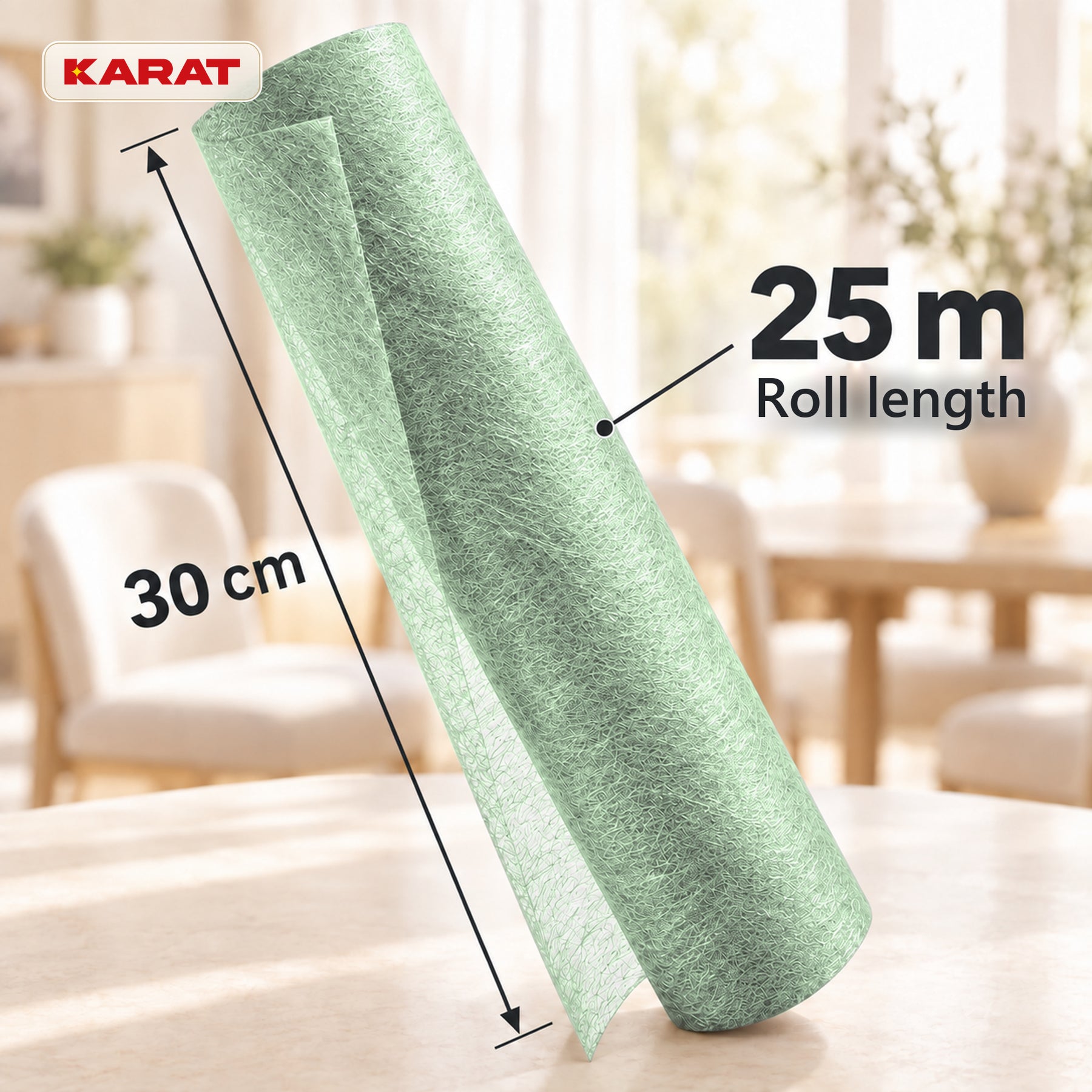 Monarch Table Runner | Metallic Shimmer Decorative Nonwoven Fabric | 30 cm x 25 m Roll | 13 Colours