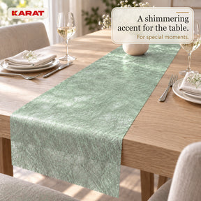 Monarch Table Runner | Metallic Shimmer Decorative Nonwoven Fabric | 30 cm x 25 m Roll | 13 Colours