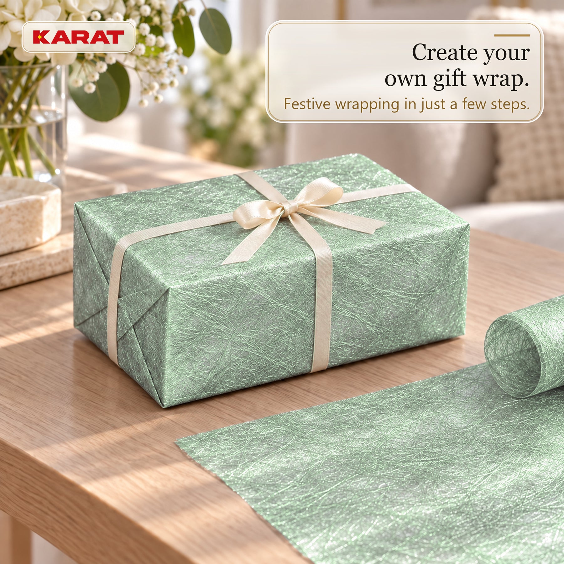 Monarch Table Runner | Metallic Shimmer Decorative Nonwoven Fabric | 30 cm x 25 m Roll | 13 Colours