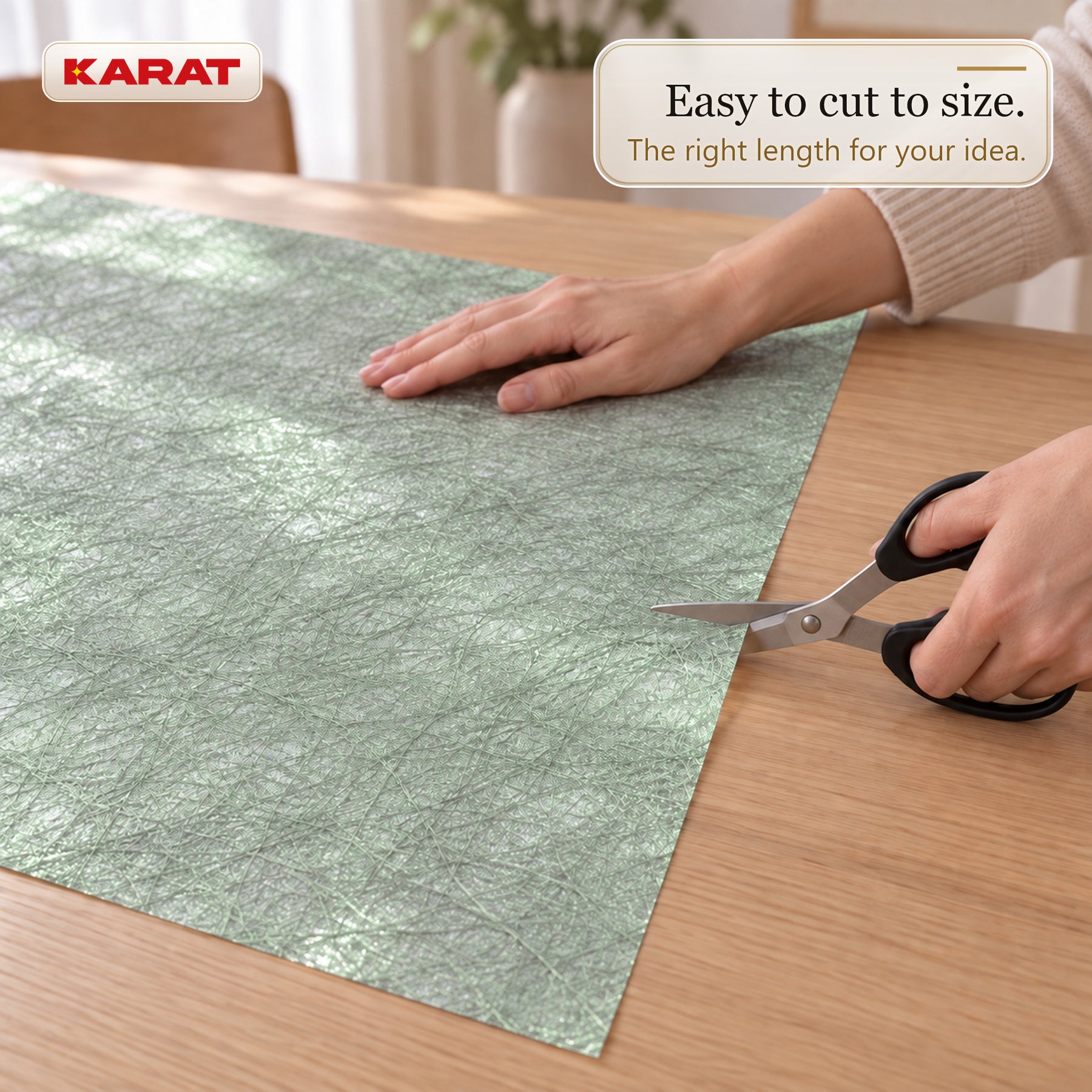 Monarch Table Runner | Metallic Shimmer Decorative Nonwoven Fabric | 30 cm x 25 m Roll | 13 Colours