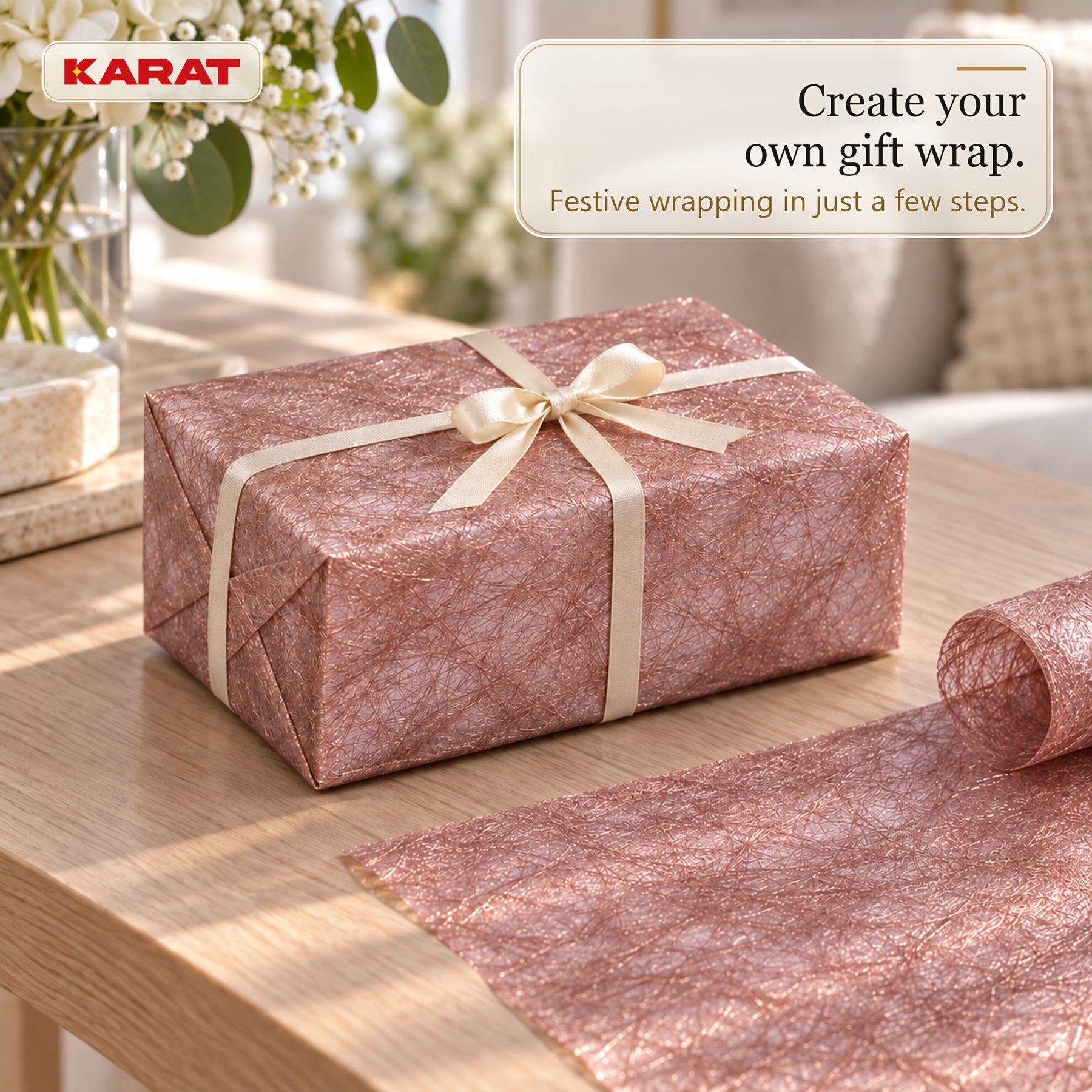 Monarch Table Runner | Metallic Shimmer Decorative Nonwoven Fabric | 30 cm x 25 m Roll | 13 Colours