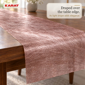Monarch Table Runner | Metallic Shimmer Decorative Nonwoven Fabric | 30 cm x 25 m Roll | 13 Colours
