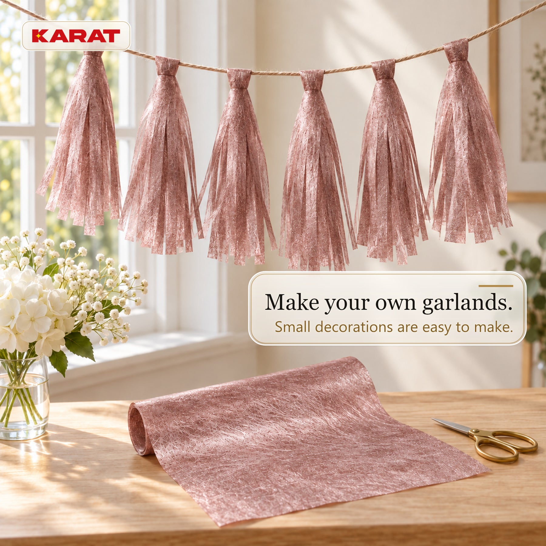 Monarch Table Runner | Metallic Shimmer Decorative Nonwoven Fabric | 30 cm x 25 m Roll | 13 Colours
