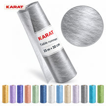 Monarch Table Runner | Metallic Shimmer Decorative Nonwoven Fabric | 30 cm x 25 m Roll | 13 Colours