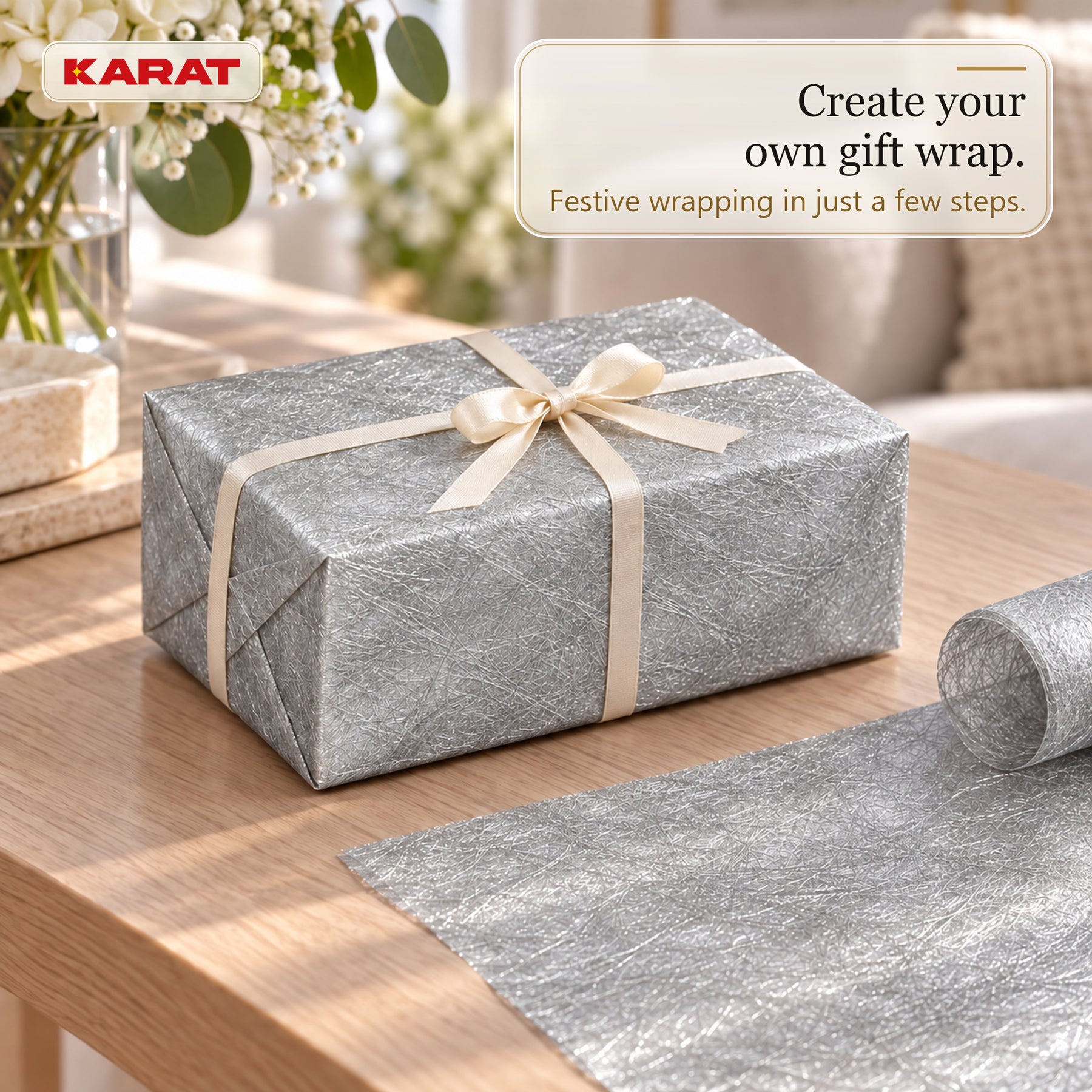 Monarch Table Runner | Metallic Shimmer Decorative Nonwoven Fabric | 30 cm x 25 m Roll | 13 Colours