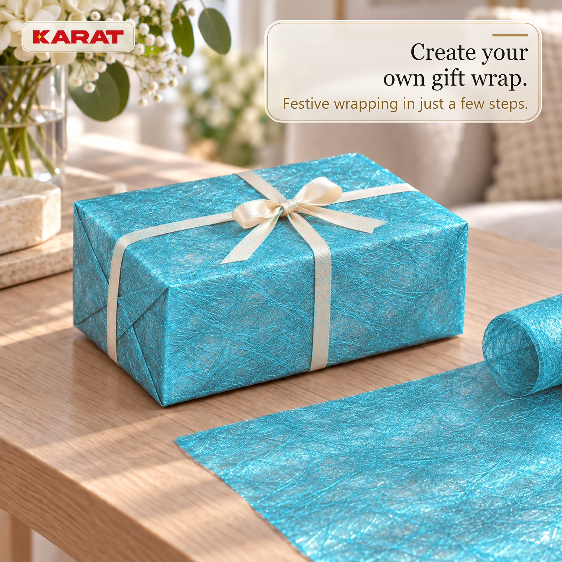 Monarch Table Runner | Metallic Shimmer Decorative Nonwoven Fabric | 30 cm x 25 m Roll | 13 Colours