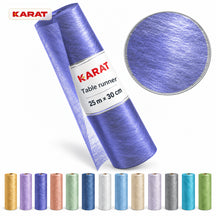 Monarch Table Runner | Metallic Shimmer Decorative Nonwoven Fabric | 30 cm x 25 m Roll | 13 Colours
