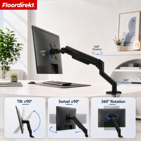 F2_Black - Single mount for 1 monitor