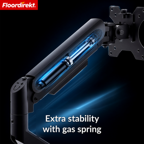F5_Black - Dual-arm mount for 2 monitors