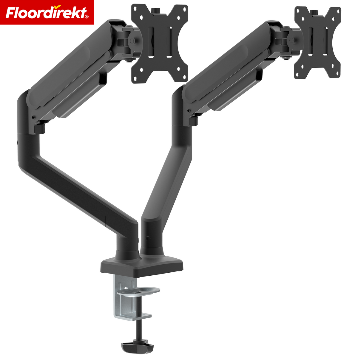F1_Black - Dual-arm mount for 2 monitors