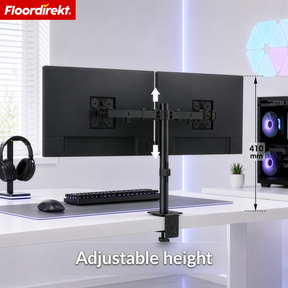 Monitor Arm | Flexibly Adjustable Monitor Mount with Desk Clamp for 1 or 2 Monitors