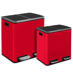 Waste Bin | Felix | Stainless Steel | Separation System | With Closing Damper