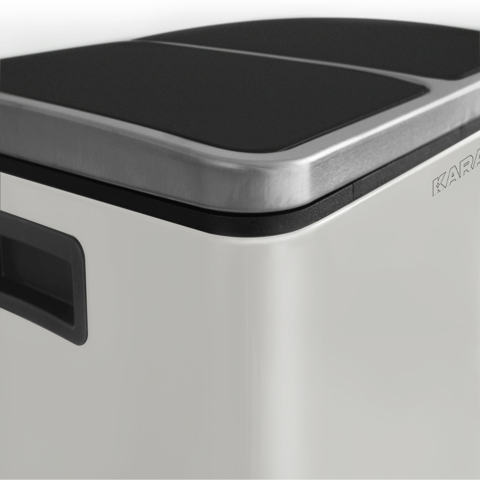 Waste Bin | Felix | Stainless Steel | Separation System | With Closing Damper