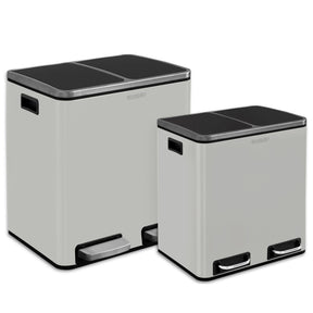 Waste Bin | Felix | Stainless Steel | Separation System | With Closing Damper